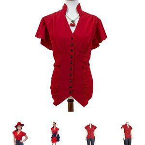 Vintage style red top
